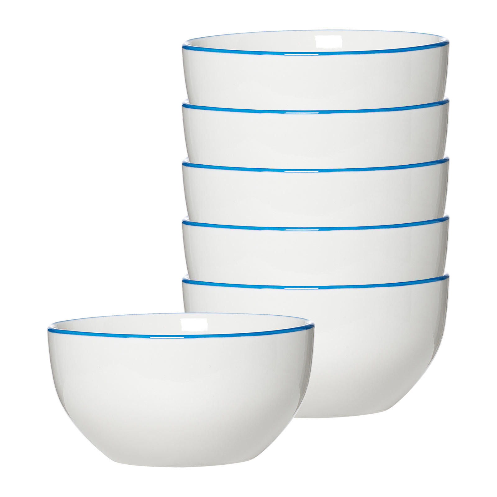 MÜSLISCHALEN Adela blau ø 14 cm 6er Set - Blau, Keramik (14cm) - Ritzenhoff Breker