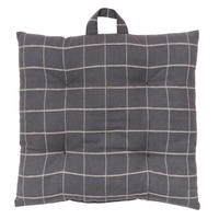 STUHLKISSEN Baumwolle Soft Geometry Grau 40/40/6 cm - Grau, Naturmaterialien (40/40/6cm) - Today