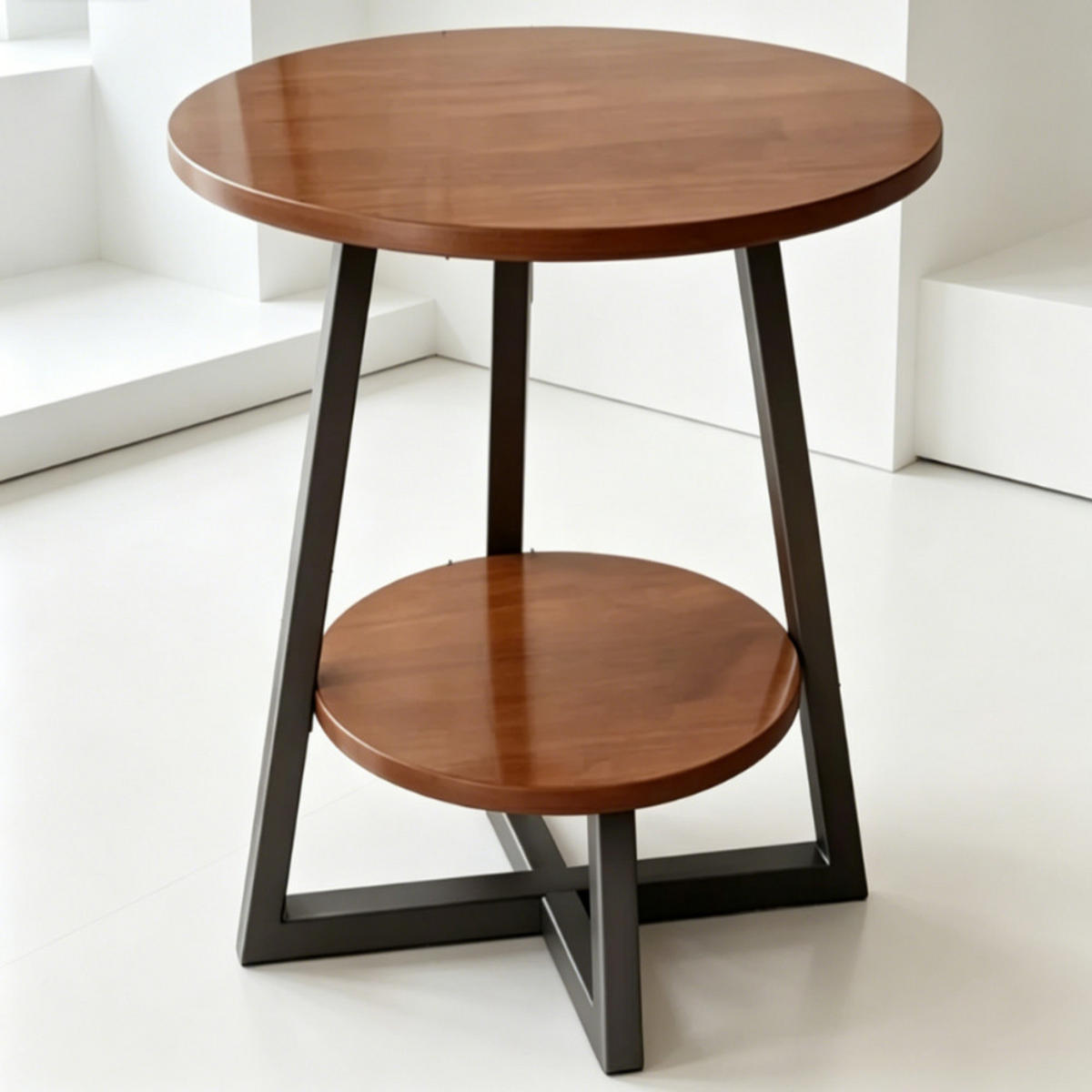 GARTENBEISTELLTISCH , 40 × 55 cm - Braun, Metall (40/40/55cm) - Authentics