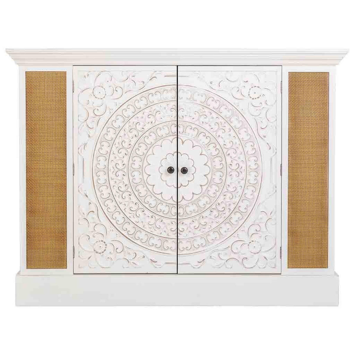HOLZSCHRANK mit 2 Türen 130x33x99 cm - Weiß, Holz (130/99/33cm) - Wanderlust