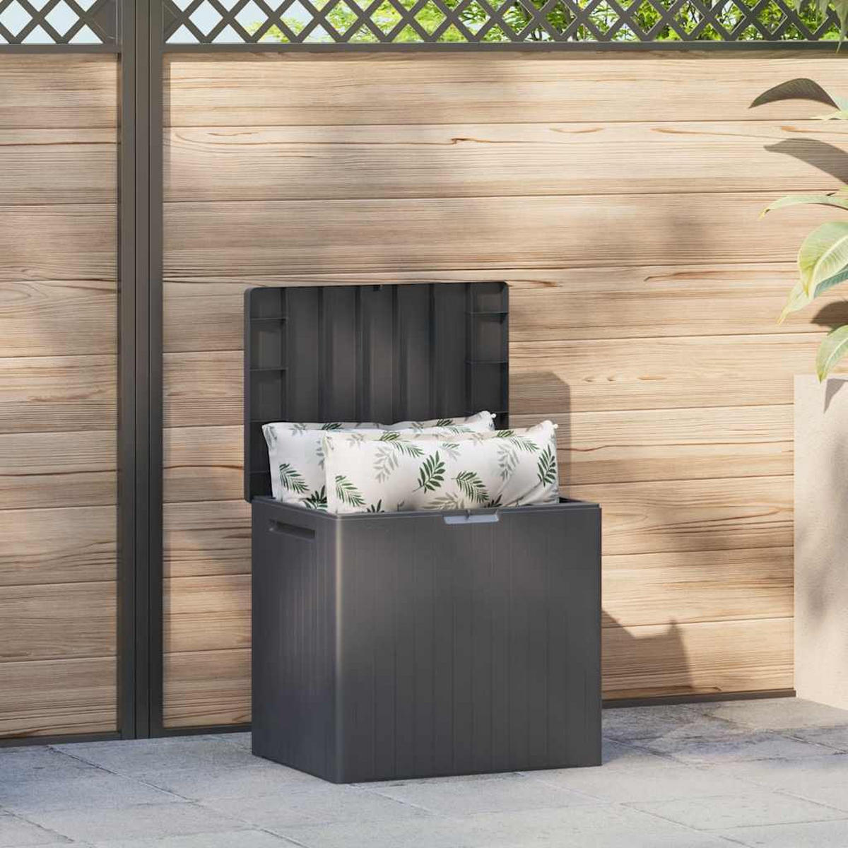 GARTENBOX, Multifunktional, 57,8/44/55 cm, aus Kunststoff PP, Anthrazit - Anthrazit, Kunststoff (44/55/57.8cm) - Keter
