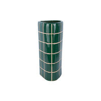 VASE Retro Tiles Triangular Large - Grün - 16,5/15/37 cm - Grün, Stein (37cm) - Present Time