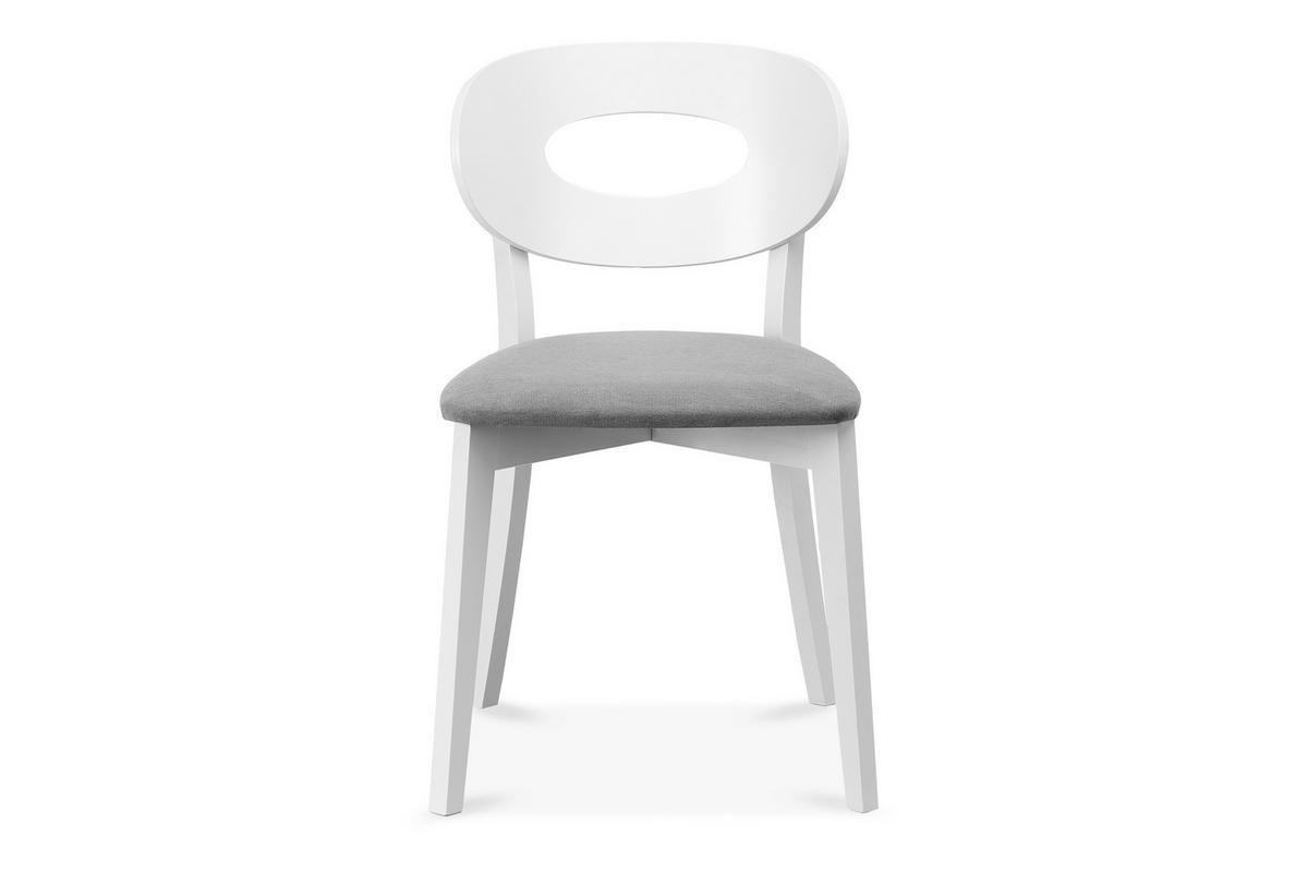 ESSZIMMERSTUHLE TANER 2-tlg Vintage, Grau - Weiß/Grau, Holz/Textil (47/80/45cm) - KONSIMO®