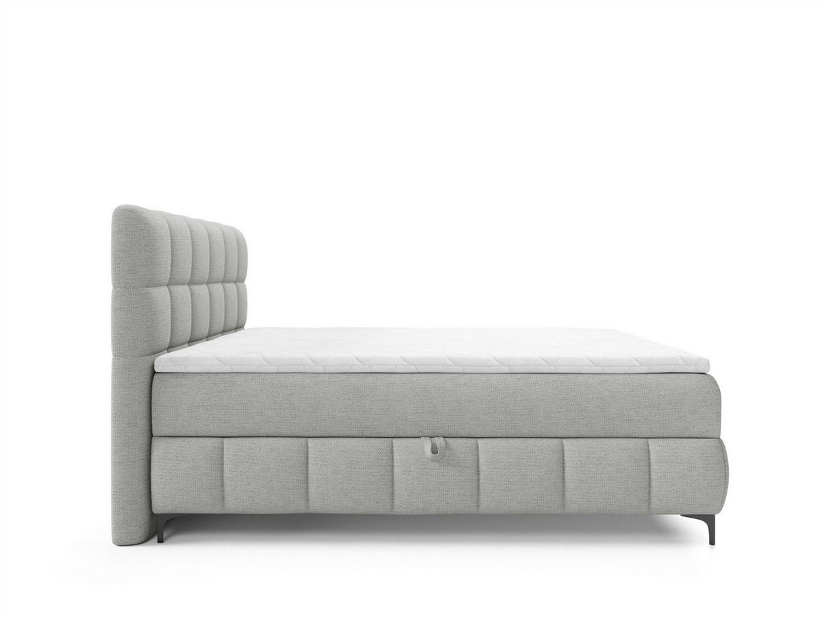 BOXBETT Sophie In Aragon - Grau, Holzwerkstoff/Textil (100/200cm) - Fun Möbel