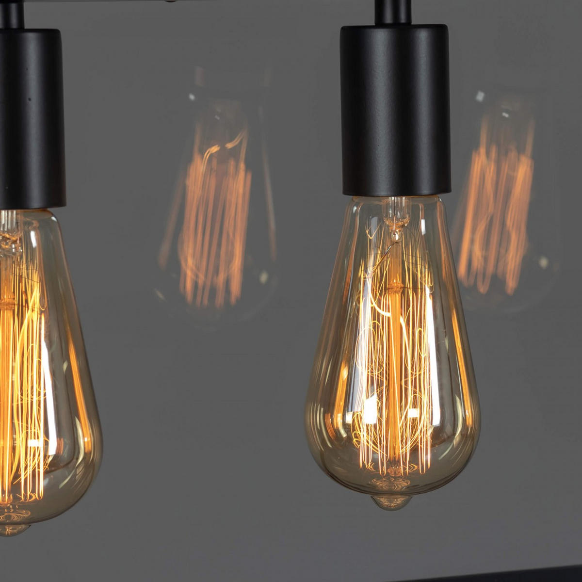 HÄNGELEUCHTE Fresy, Schwarz, 78cm - Schwarz, Glas (78/78/26.5cm) - KOSILUM