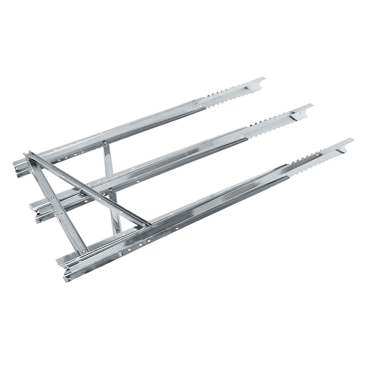 SÄGEBOCK - Silberfarben, Metall (83/74.5/84.5cm) - ECD-Germany