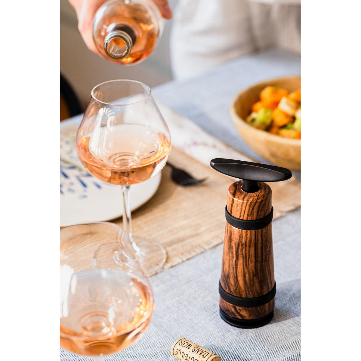 KORKENZIEHER Barrel Walnussholz - Braun, Holz (6cm) - PEUGEOT