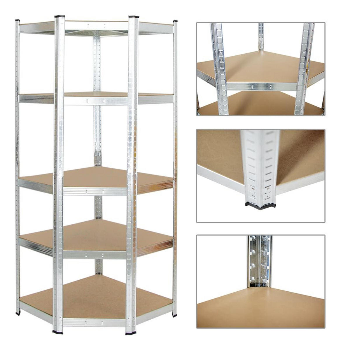 ECKREGAL Ragnar 180x70x40 cm Fachlast 175 kg Verzinkt - Silberfarben, Metall (70/180/40cm) - PROREGAL