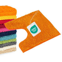 BADEMATTE MIT WC AUSCHNITT PARIS - Orange, Textil (45/45cm) - WohnDirect