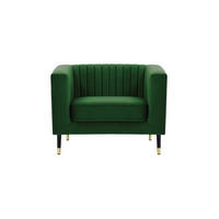 SESSEL Slender-Velluto 10 - Grün, Holz/Textil (99/71/83cm) - SLF24
