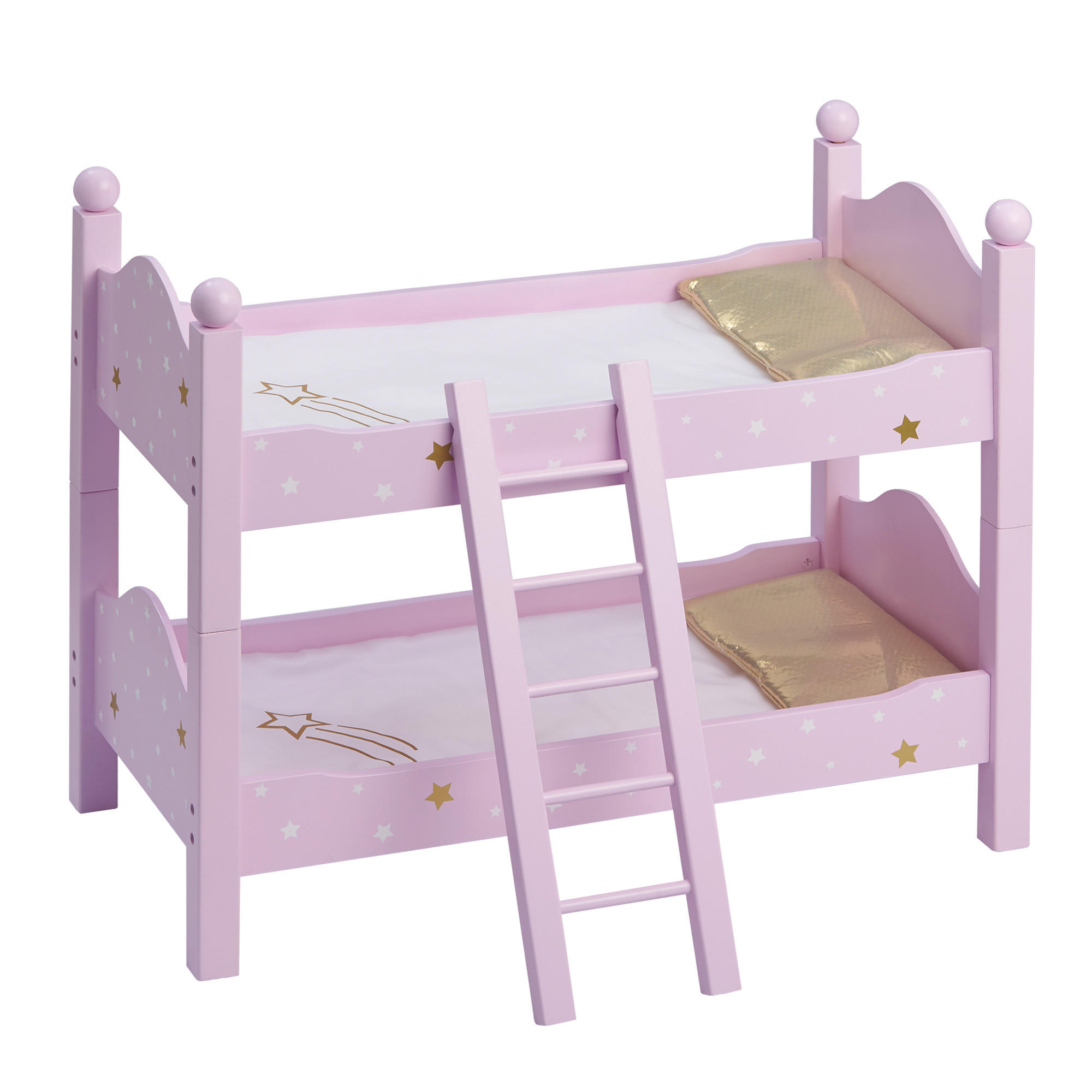 PUPPENBETT aus Holz, Rosa, 44cm - Pink, Holzwerkstoff (27/44/51cm) - Teamson Kids