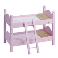 PUPPENBETT aus Holz, Rosa, 44cm - Pink, Holzwerkstoff (27/44/51cm) - Teamson Kids