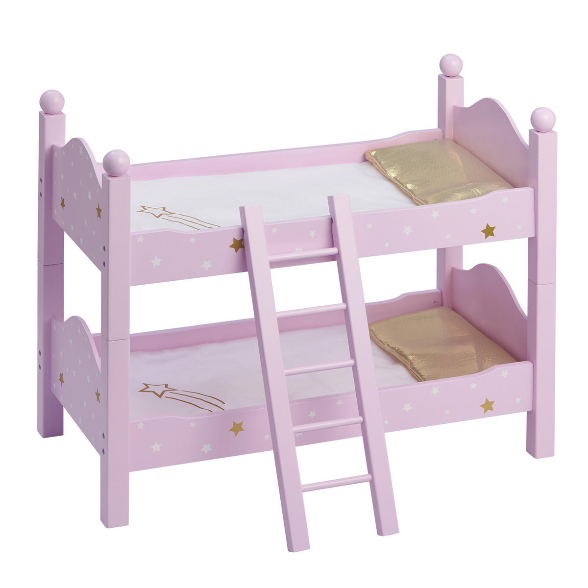 PUPPENBETT aus Holz, Rosa, 44cm - Pink, Holzwerkstoff (27/44/51cm) - Teamson Kids