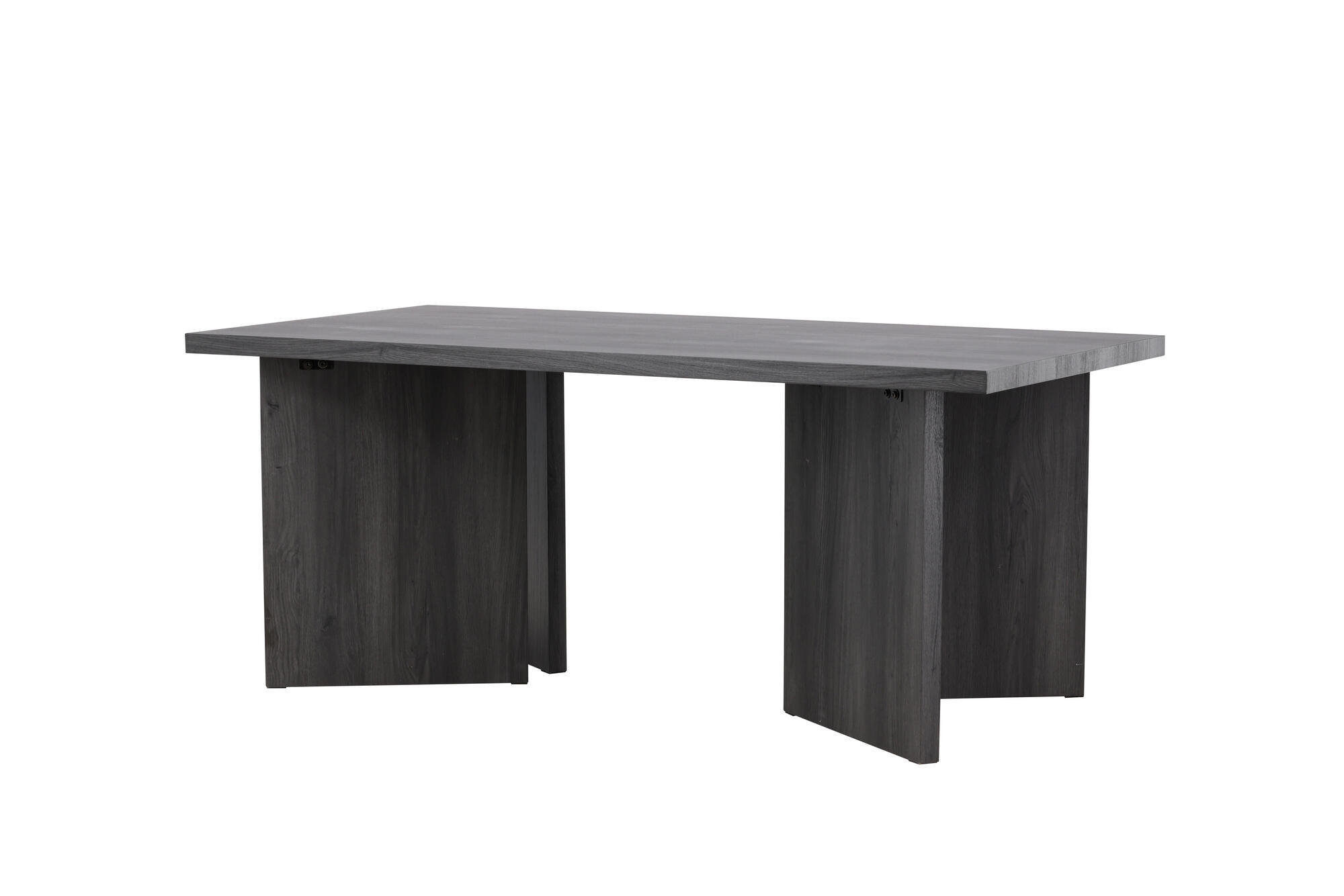 ESSTISCH BASSHOLMEN Schwarz 90x180x75 cm - Schwarz, Holzwerkstoff (180/90/75cm) - FURNLUX