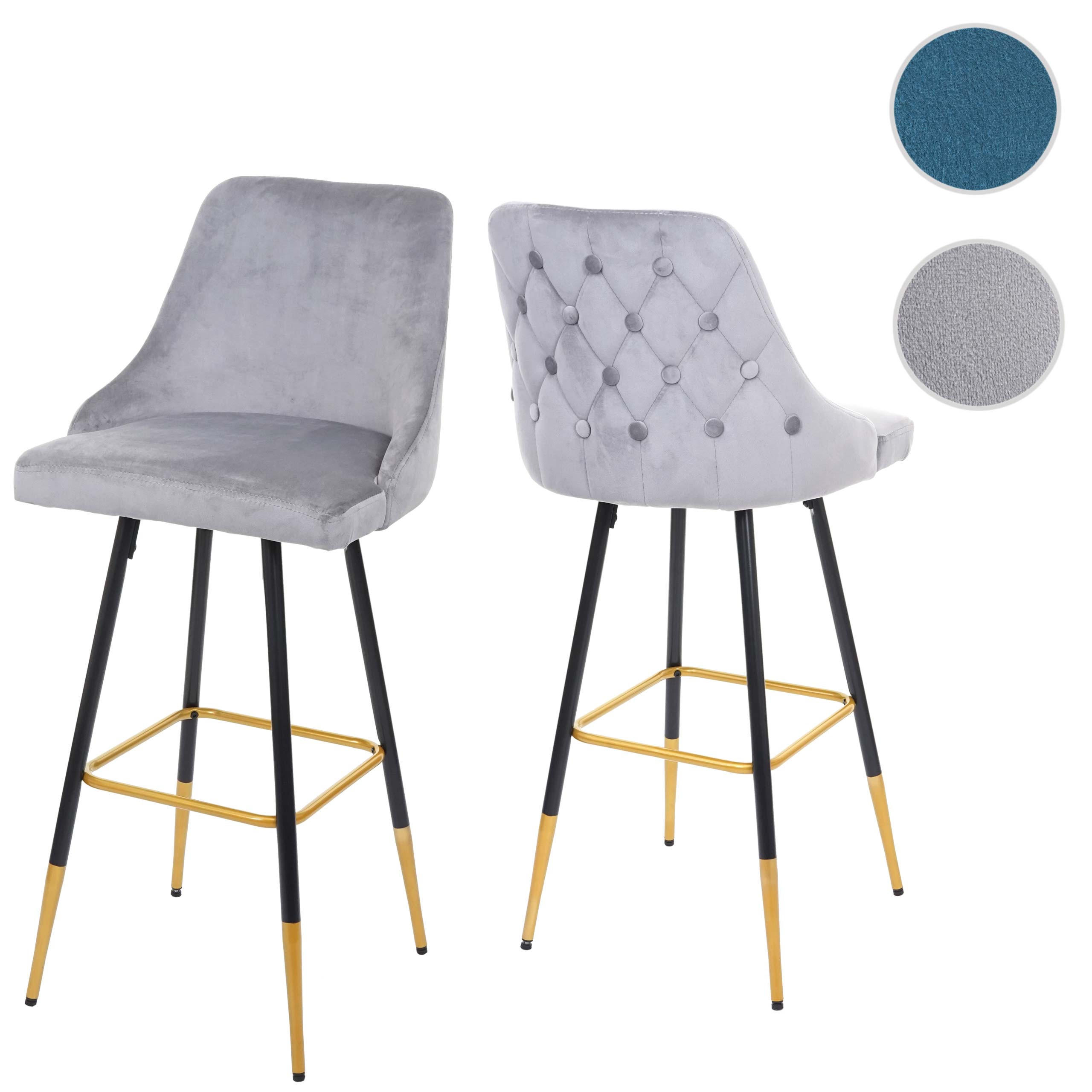 BARHOCKER Grau 2er-Set - Grau, Textil (50/47/110cm) - MCW