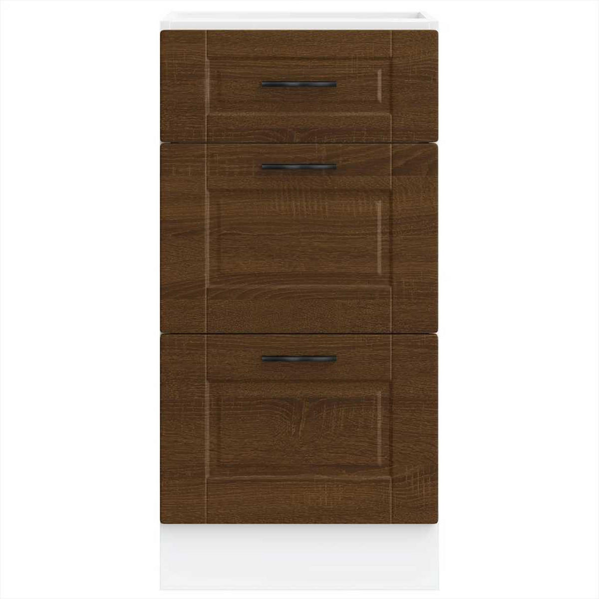 KÜCHENUNTERSCHRANK Samu Braun Eichen-Optik 40x46x81,5 cm - Eichefarben, Holz (40/81.5/46cm) - DELUKE