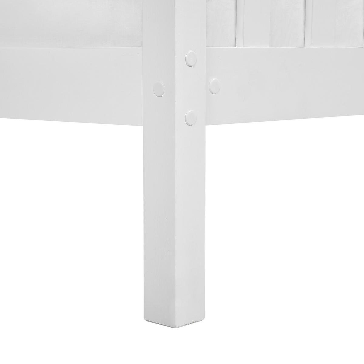 HOLZBETT 160/200cm Weiß Giverny - Weiß, Holz (160/200cm) - Beliani