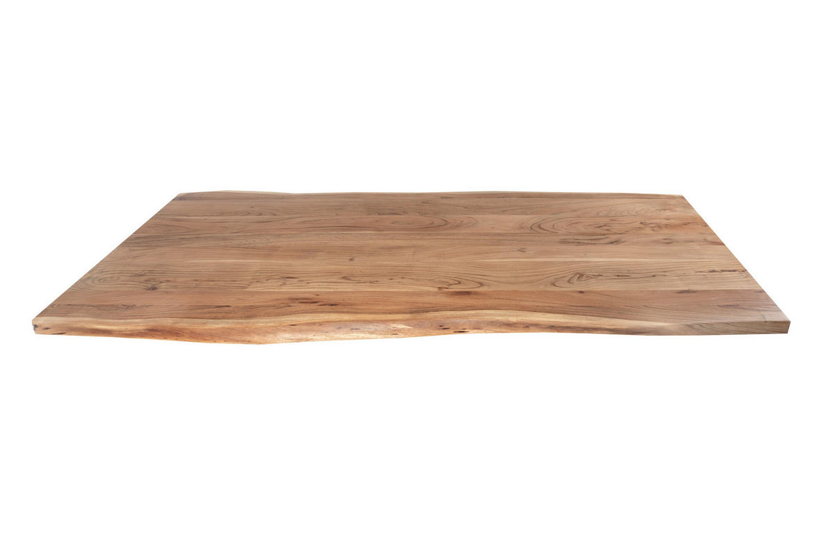 ESSTISCH THEA - Beige/Schwarz, Holz/Metall (80/120/77cm) - SAM
