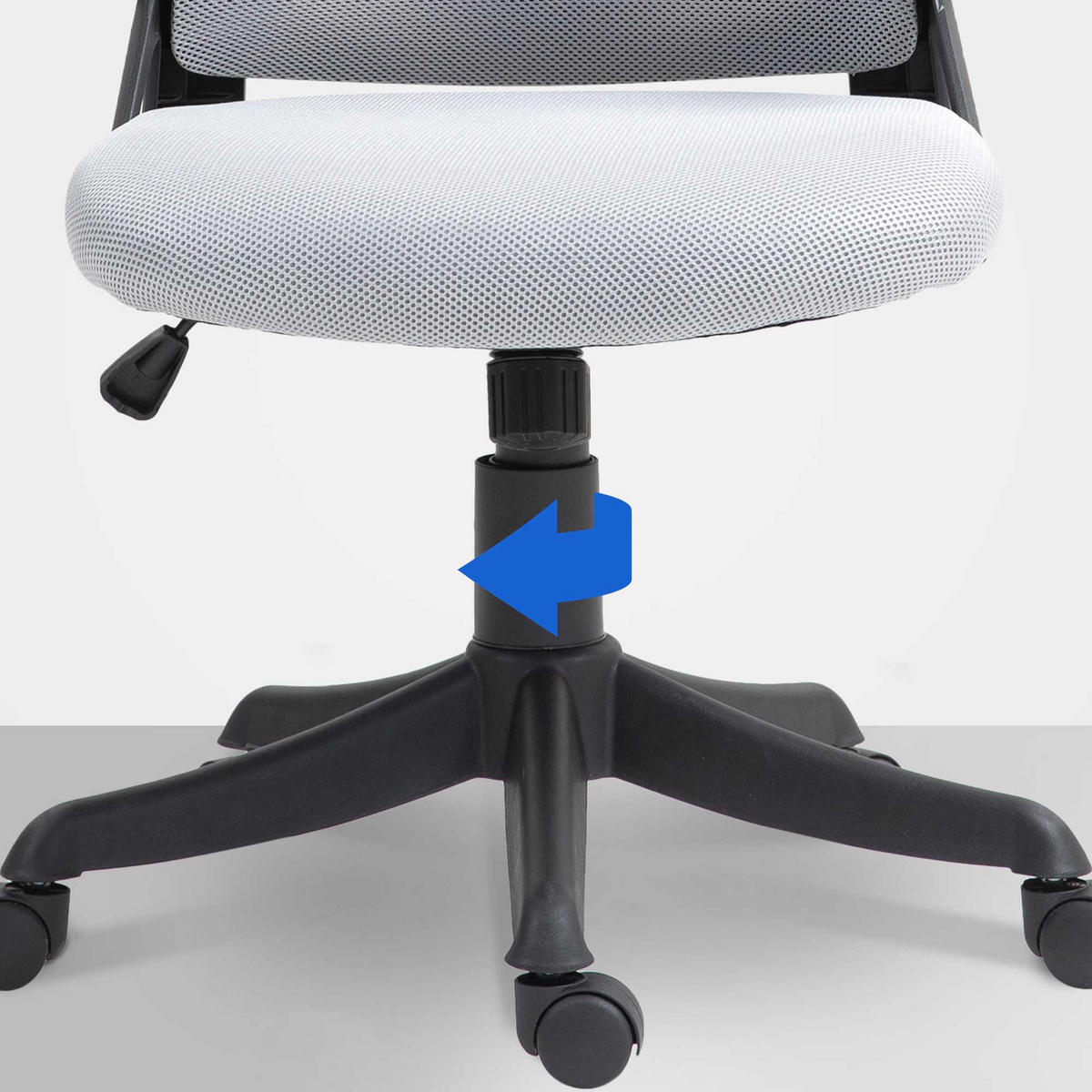 BÜROSTUHL Zypher grau - Schwarz/Grau, Kunststoff/Metall (58/131/66cm) - TPFLiving