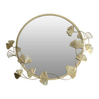 WANDSPIEGEL Sol Ø 50 cm - Goldfarben, Glas (50/50/2cm) - EDAXO