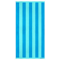 STRANDTUCH Riviera Frottee Velours 90x180 cm 480g/m² - Türkis/Blau, Naturmaterialien (90/180cm) - Lashuma