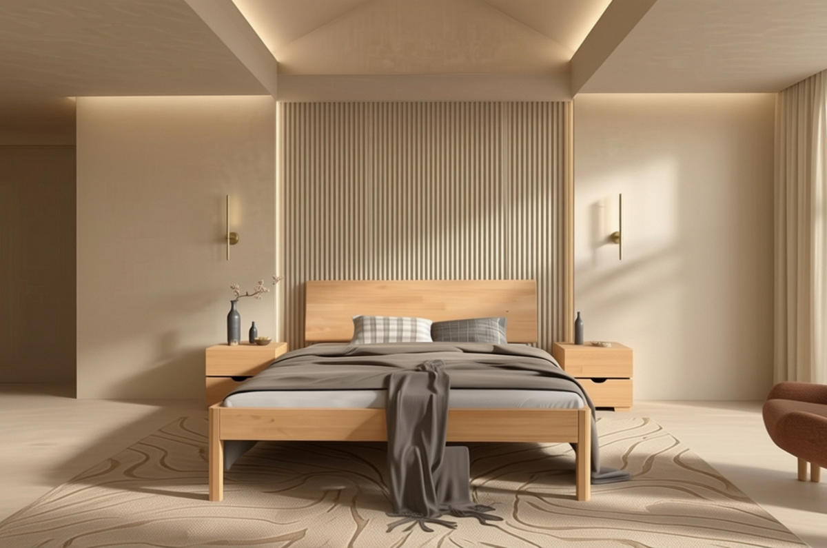 MASSIVHOLZBETT Ammer, in Naturfarben, 140x200 - Buchefarben, Holz/Buchenholz (140/200cm) - Visby