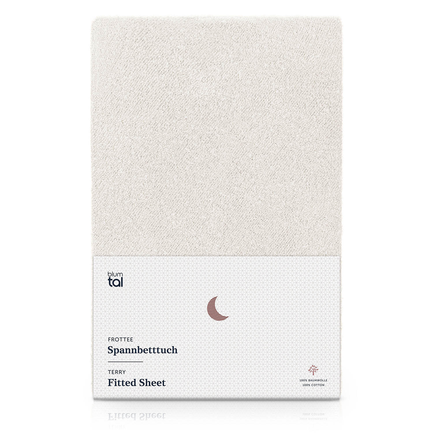 FROTÉ napínacie prestieradlo s certifikátom Oeko-TEX, 140x200x27cm, Creme - krémová, textil (140/200cm) - Blumtal