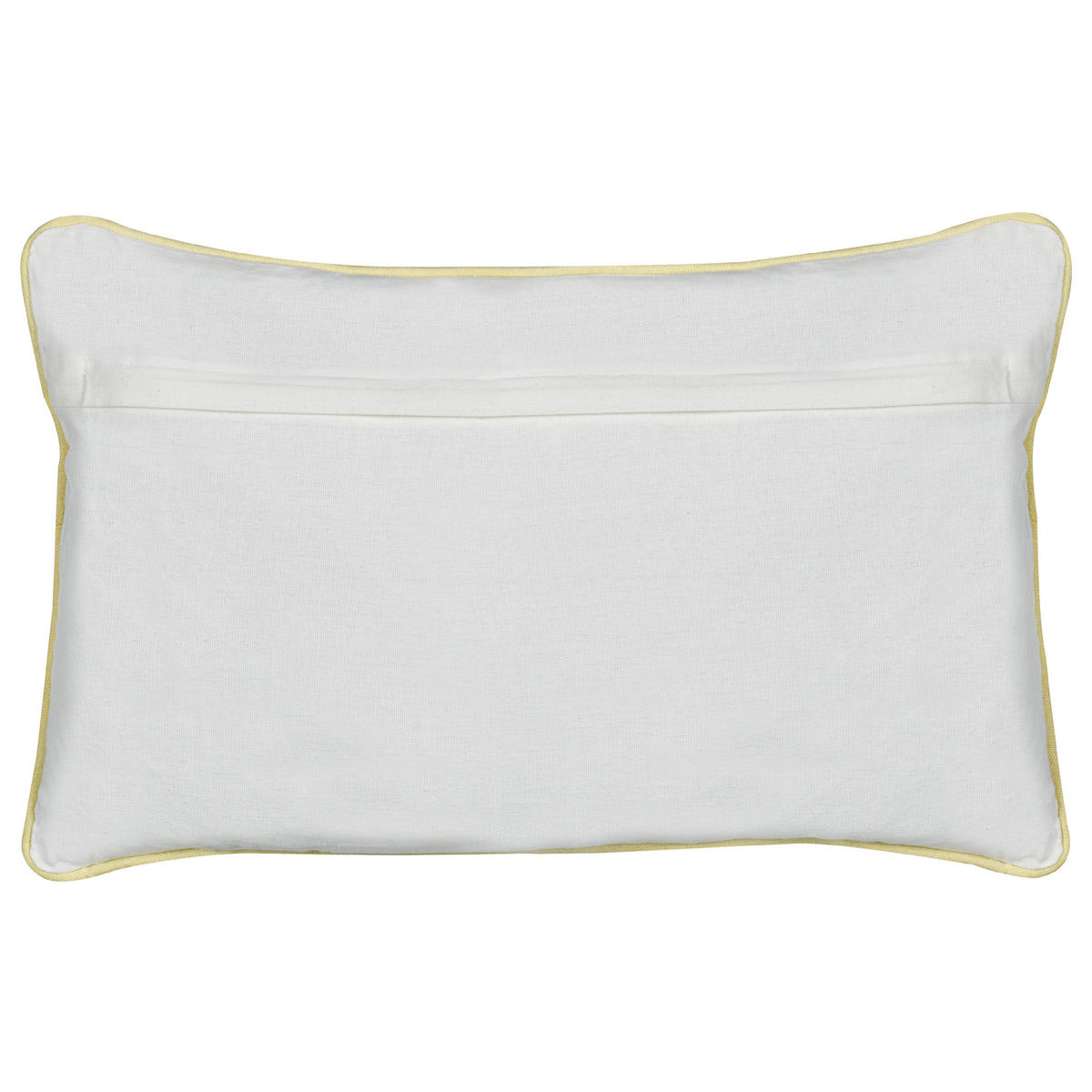 DEKOKISSEN 2er-Set Grau 30/50 cm Arales - Gelb/Schwarz, Textil (30/50cm) - Beliani