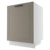KÜCHENUNTERSCHRANK Kvantum D1D/60 Beige Matt / Weiß Matt 60 / 50 / 82cm - Beige/Weiß, Holz/Holzwerkstoff (60/82/50cm) - Feldmann-Wohnen