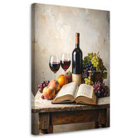 LEINWANDBILD Essen & Trinken 60x90cm - Multicolor, Textil (60/90cm) - Feeby