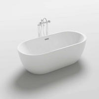 FREISTEHENDE Badewanne CODO - 170 x 80 cm Weiß - Weiß, Keramik (170/58/80cm) - Home Deluxe