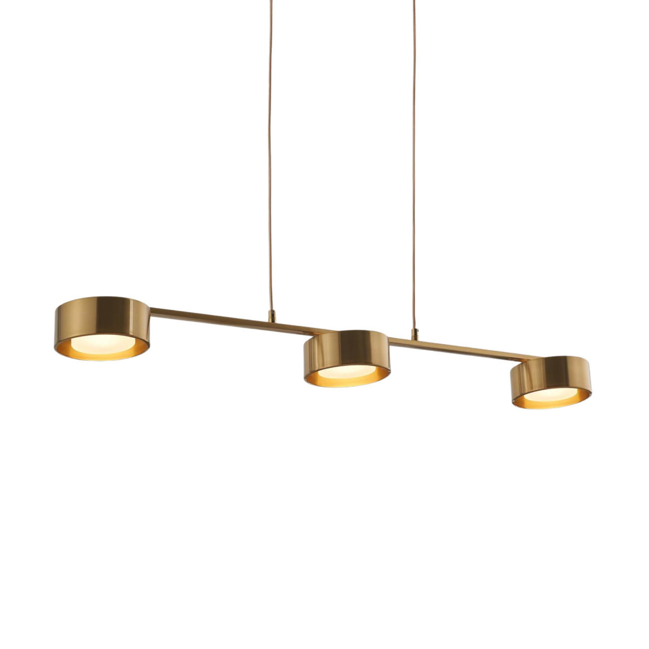 HÄNGELEUCHTE Prins, Messing, 165cm - Goldfarben, Metall (108/15/165cm) - KOSILUM