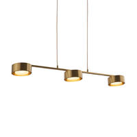 HÄNGELEUCHTE Prins, Messing, 165cm - Goldfarben, Metall (108/15/165cm) - KOSILUM