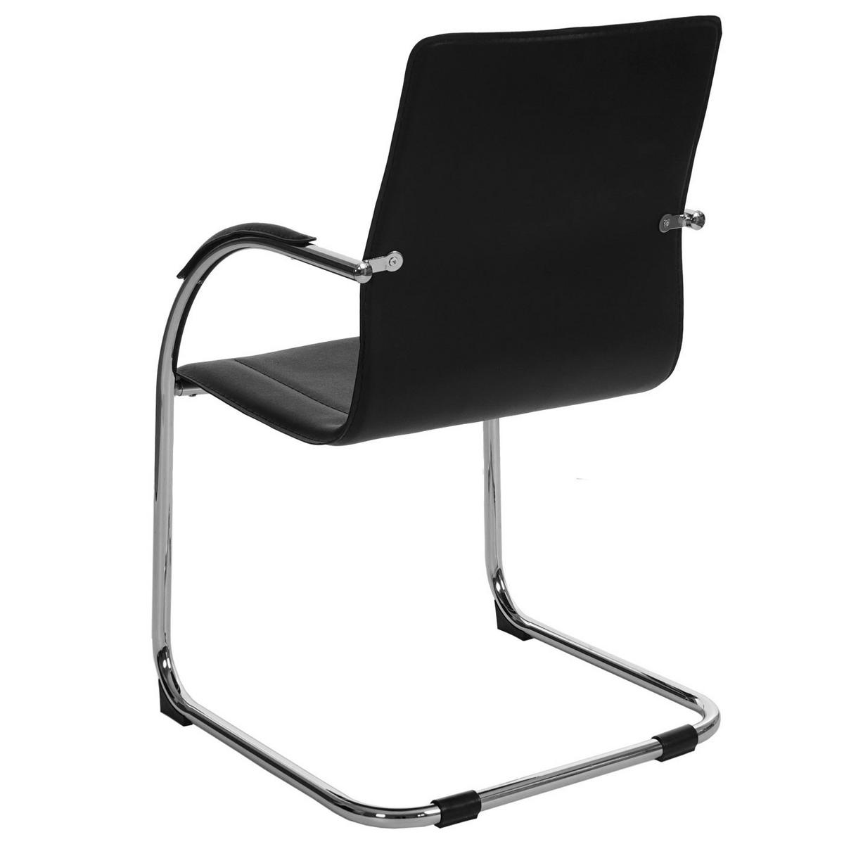 KONFERENZSTUHL Schwarz - Schwarz, Kunststoff (56/93/56cm) - MCW