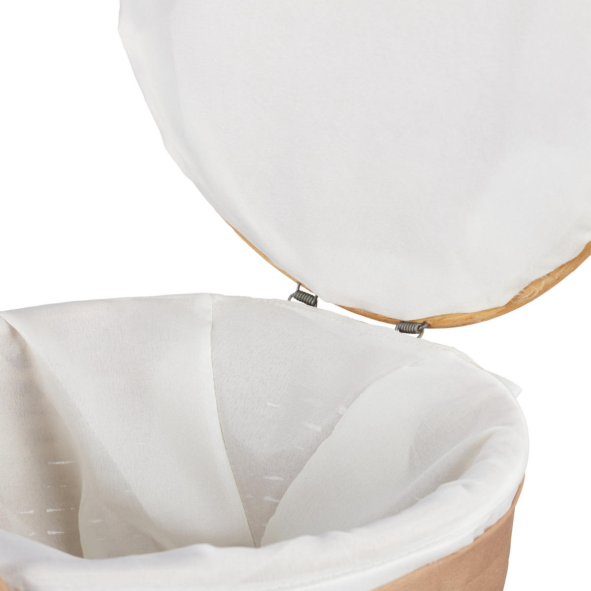 2XBADKÖRBCHEN - Hellbraun, Textil (31/22/31cm) - Relaxdays