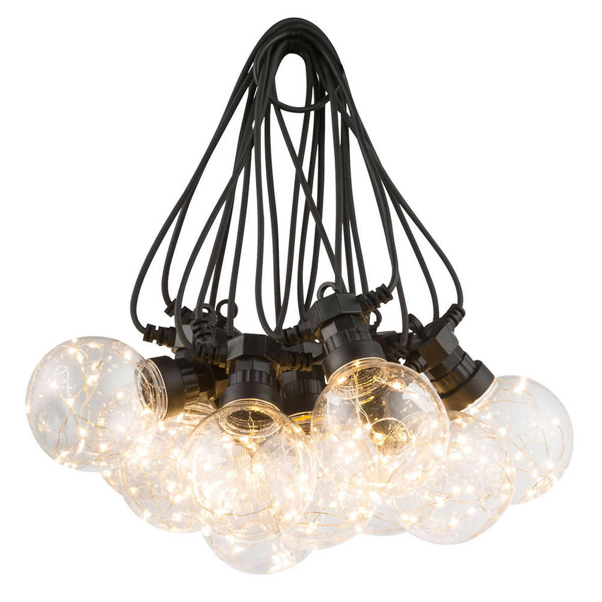 LED DEKOLEUCHTE Glühbirnenoptik Klar - Klar, Kunststoff (750/8/14cm) - Globo Lighting