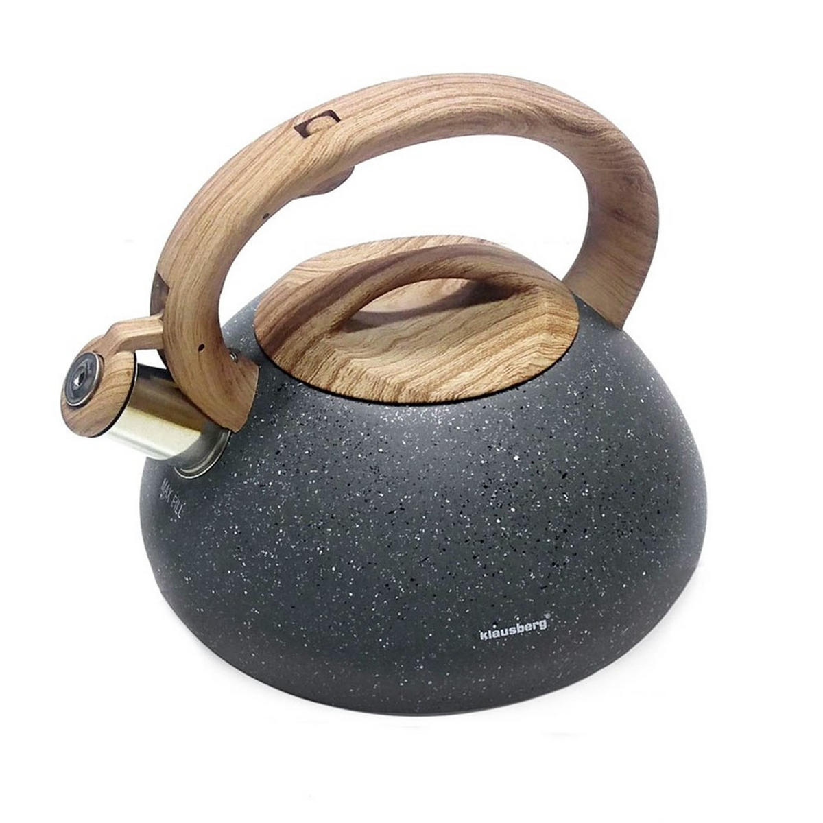 WASSERKESSEL Grau 20/20/25 cm KB7250 - Grau, Metall (20cm) - Klausberg 