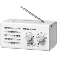 RADIO – FM/AM – Lautsprecher-/Kopfhöreranschluss/USB-Netzteil – Weiß - Weiß, Kunststoff (16/8.1/7.9cm) - DCA