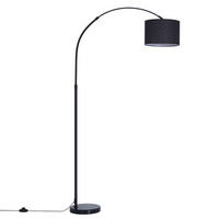 STEHLAMPE Avenirly 30/20/181 cm - Schwarz, Textil/Metall (30/20/181cm) - ZMH