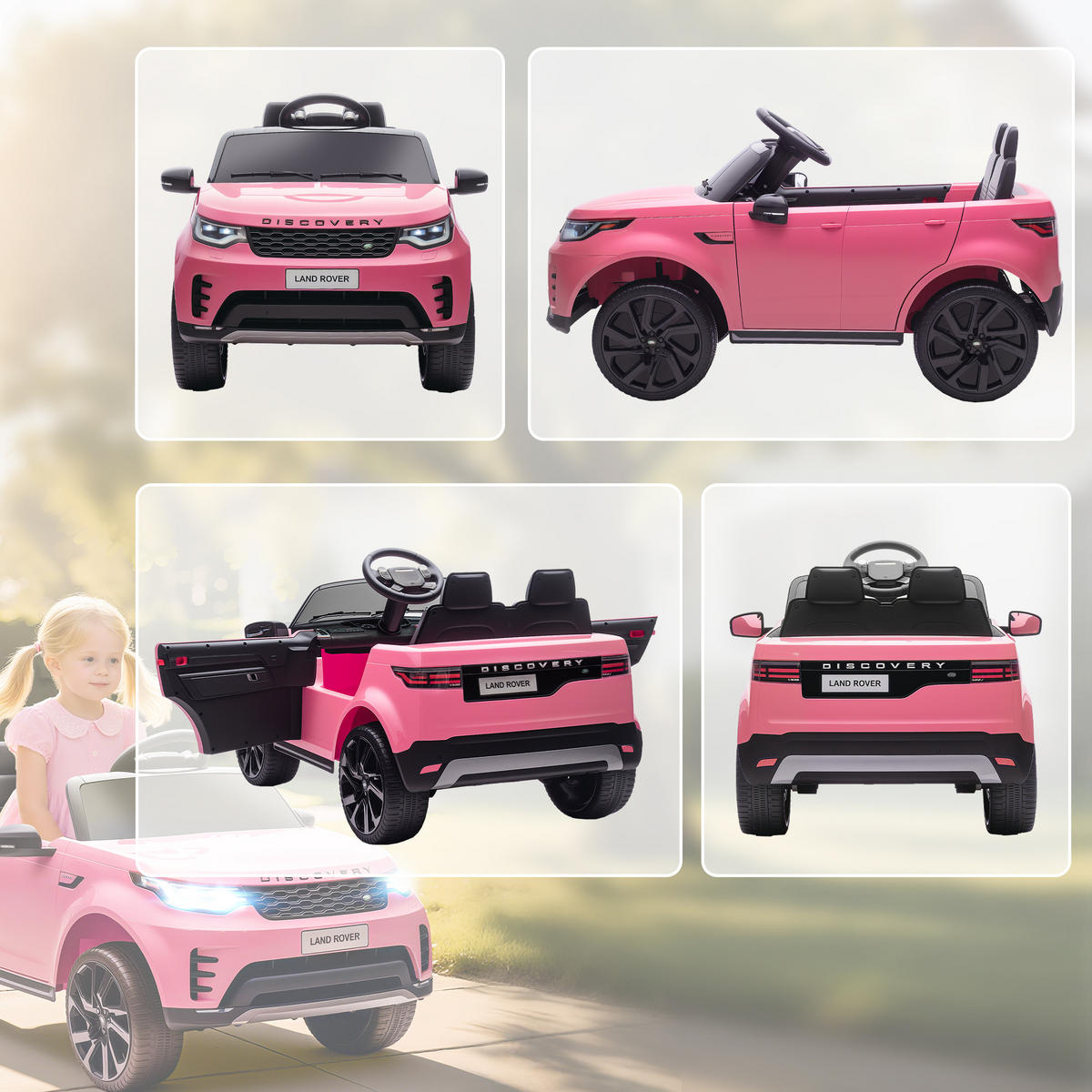 ELEKTRO-KINDERAUTO DE-13159 2,4G Fernbedienung Rosa - Pink, Kunststoff (105/68.5/58cm) - ComfortXL
