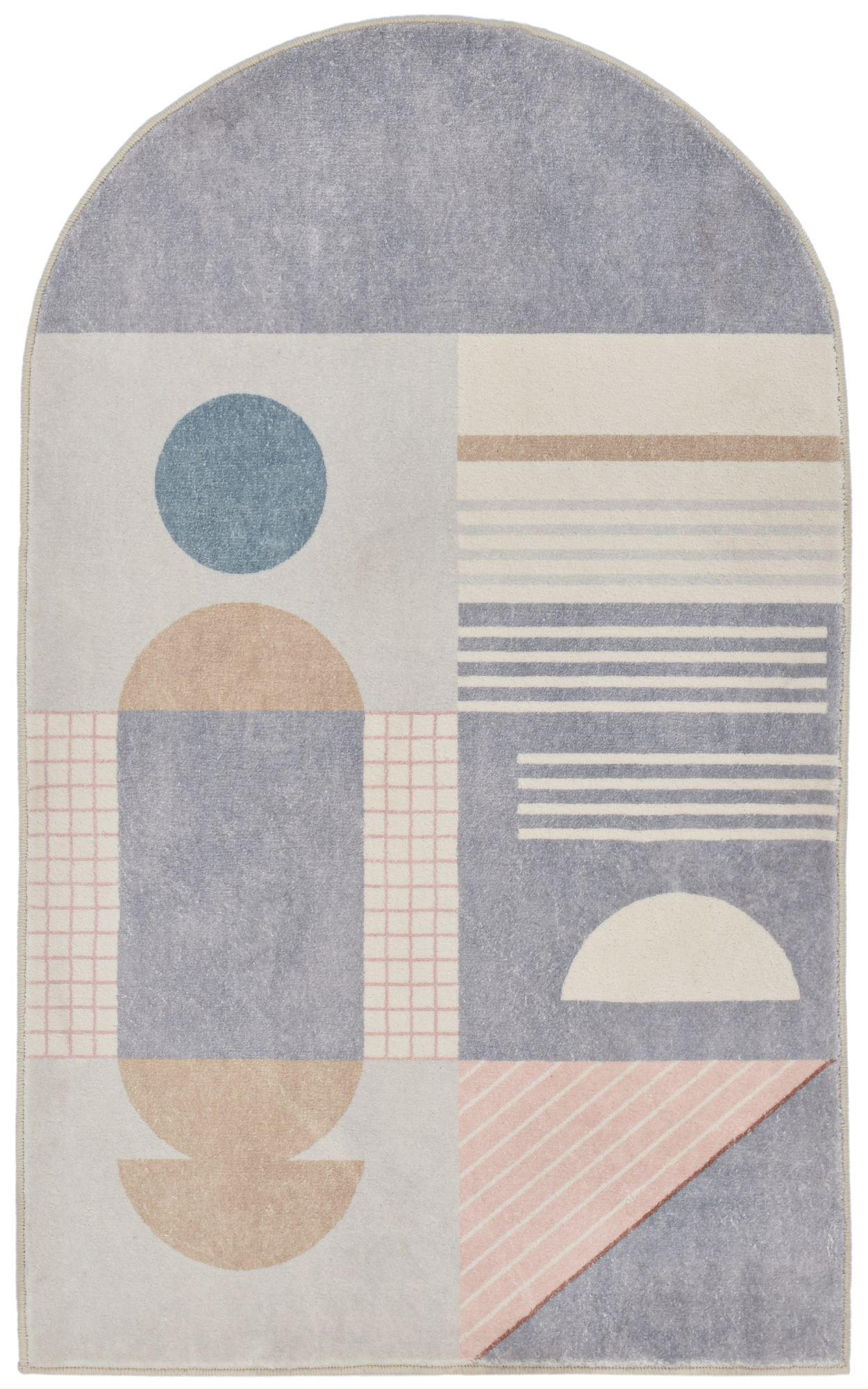 BADTEPPICH Ariella Grau 70x120 cm - Grau, Textil (70/120cm) - Gino Falcone