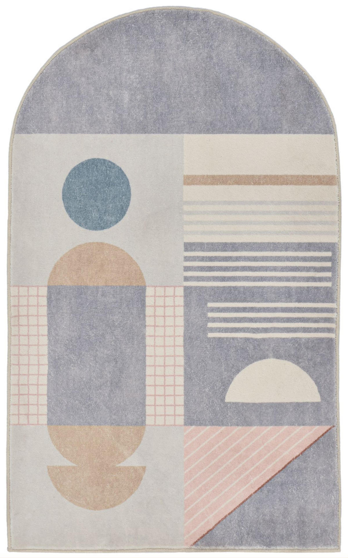BADTEPPICH Ariella Grau 50x60 cm - Grau, Textil (50/60cm) - Gino Falcone