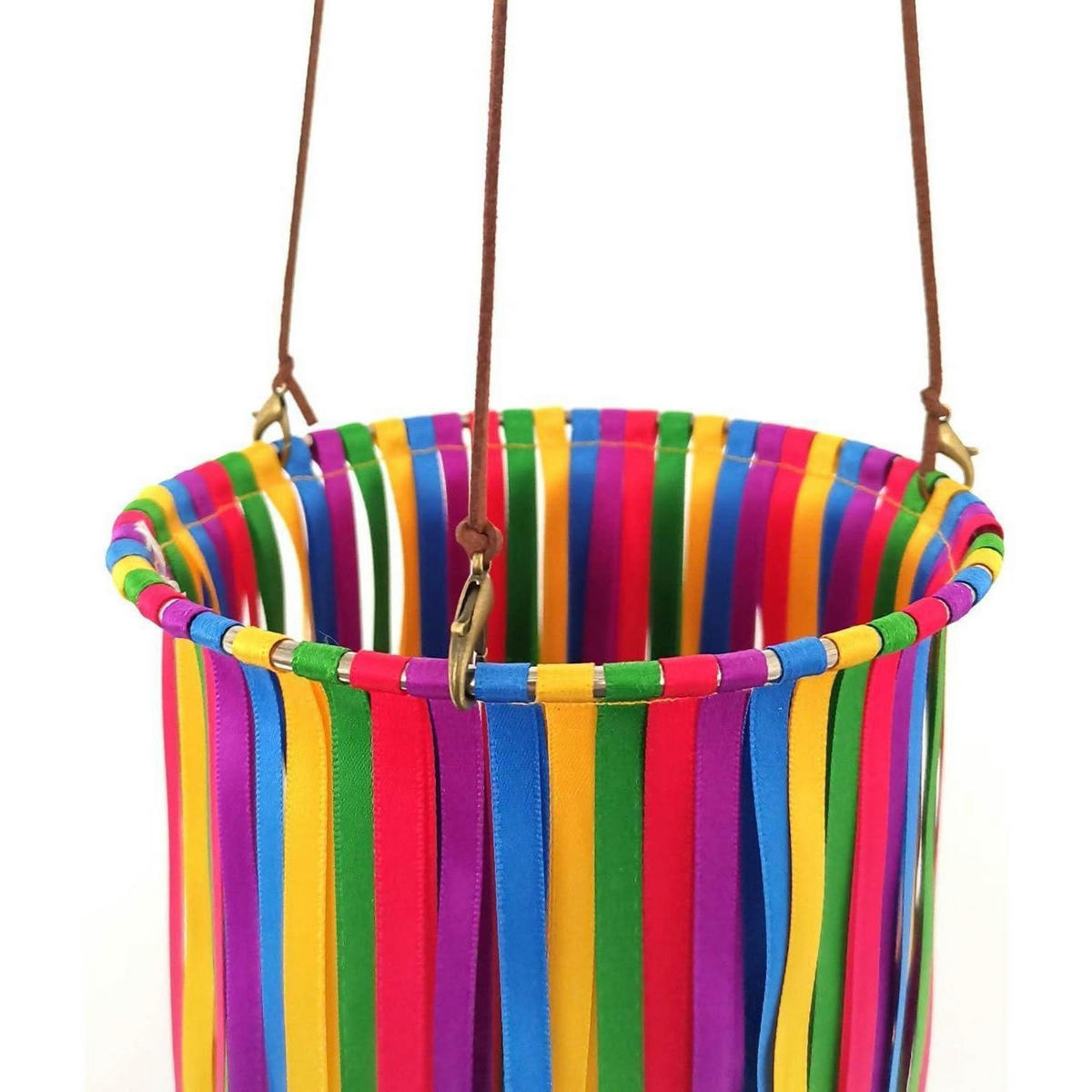 WINDSACK-STREAMER Satinband bunt 104 cm - Multicolor, Textil (15/15/104.9cm)