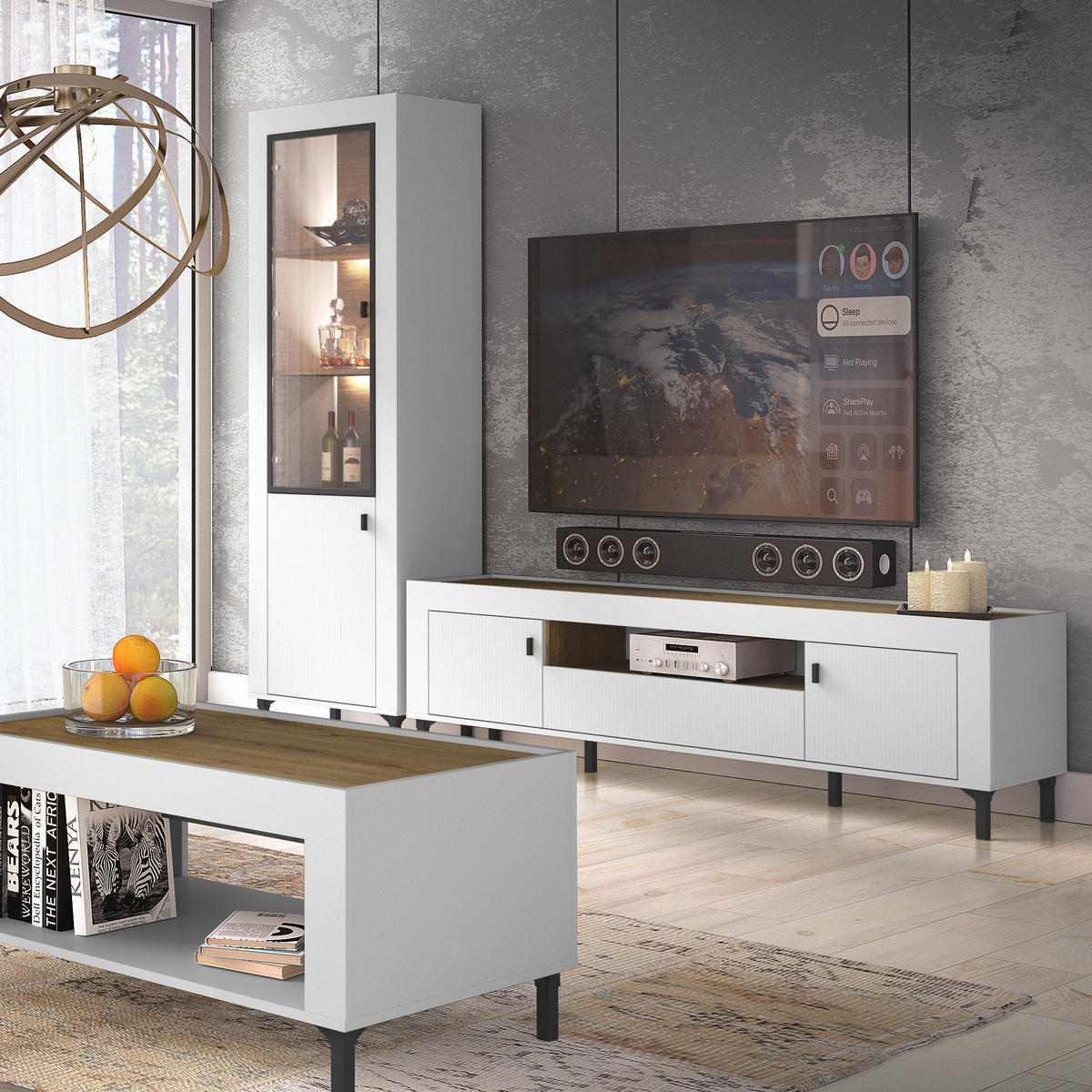 BÜCHERREGAL Monta mit 2 Schubladen, Weiß - Weiß, Holzwerkstoff (60/169/40cm) - Beautysofa