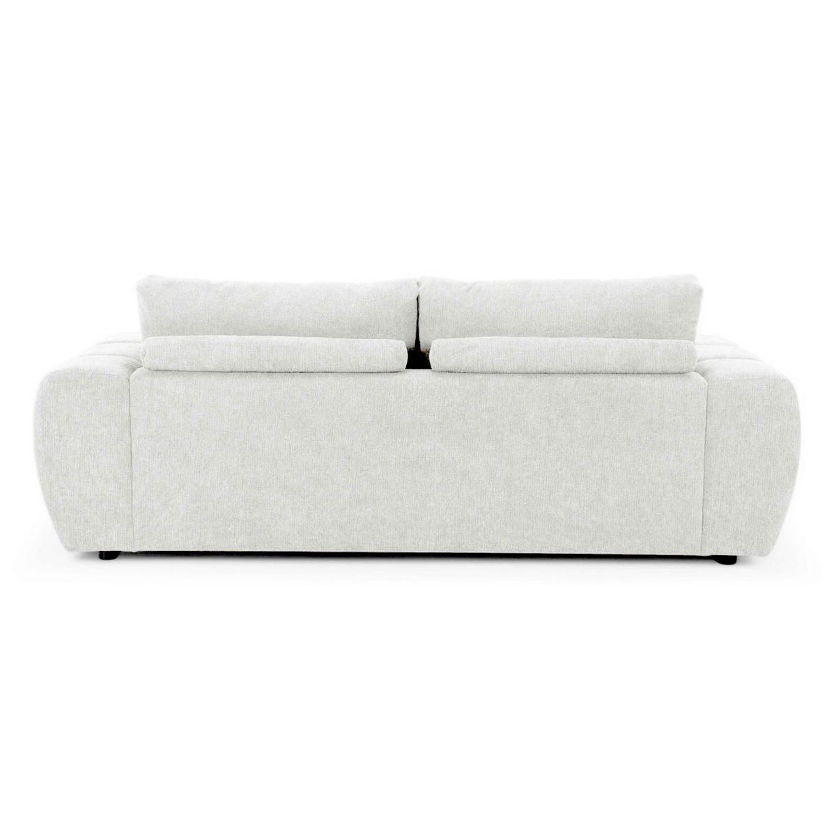 SOFA 3-Sitzer, Weiß - Weiß, Textil (100/90/238cm) - Oviala