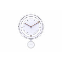 WANDUHR Design Weiß 29/29 cm - Weiß, Holzwerkstoff (29/29/1cm) - ONZENO