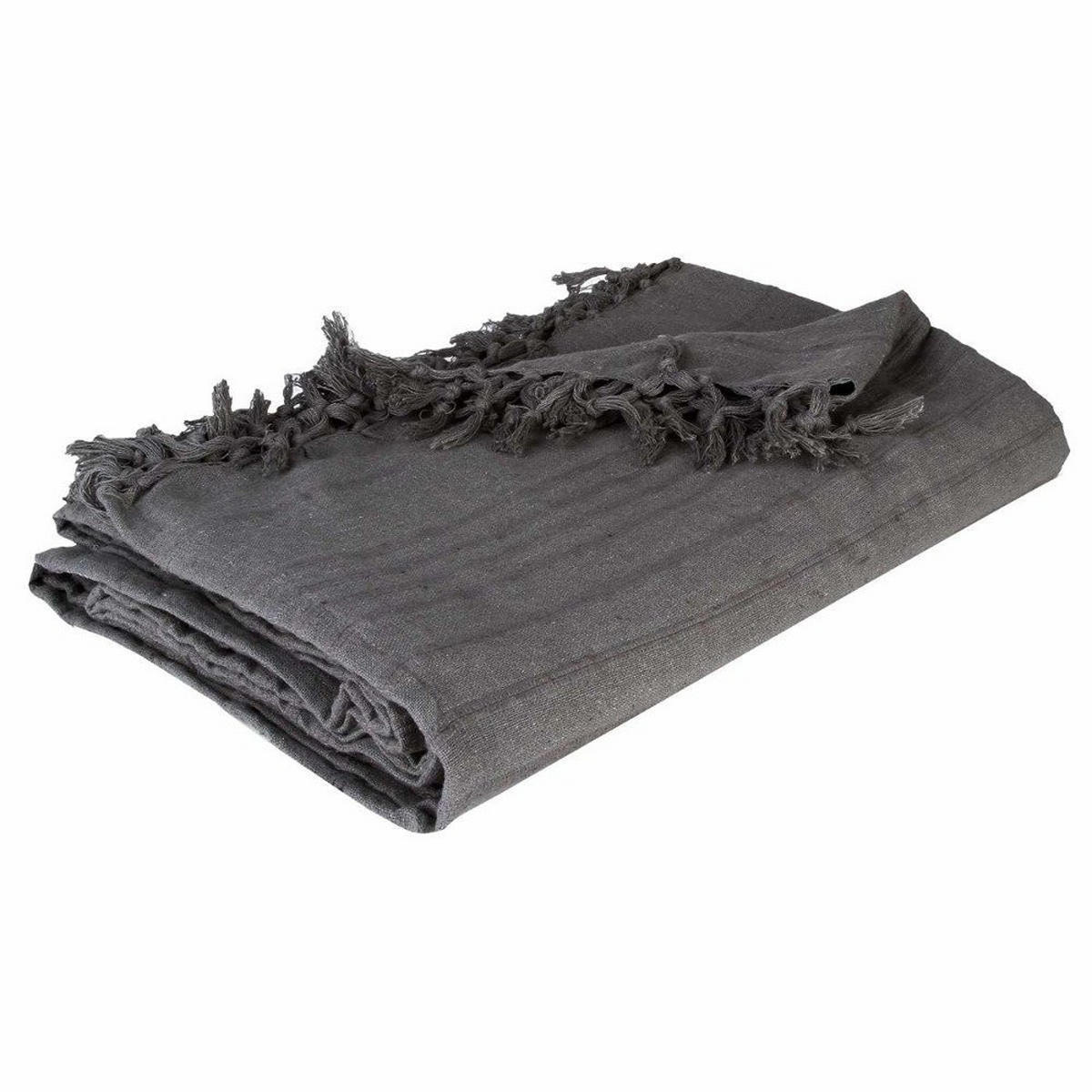 TAGESDECKE 220/160 cm - Anthrazit, Naturmaterialien (160/220cm) - Atmosphera Createur d´interieur
