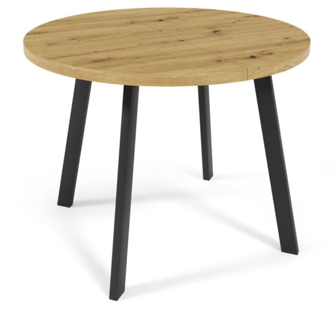 TISCH Gold JAVA Ausziehbar Rund - Multicolor, Holzwerkstoff (100/100/76cm) - Sepro Meble