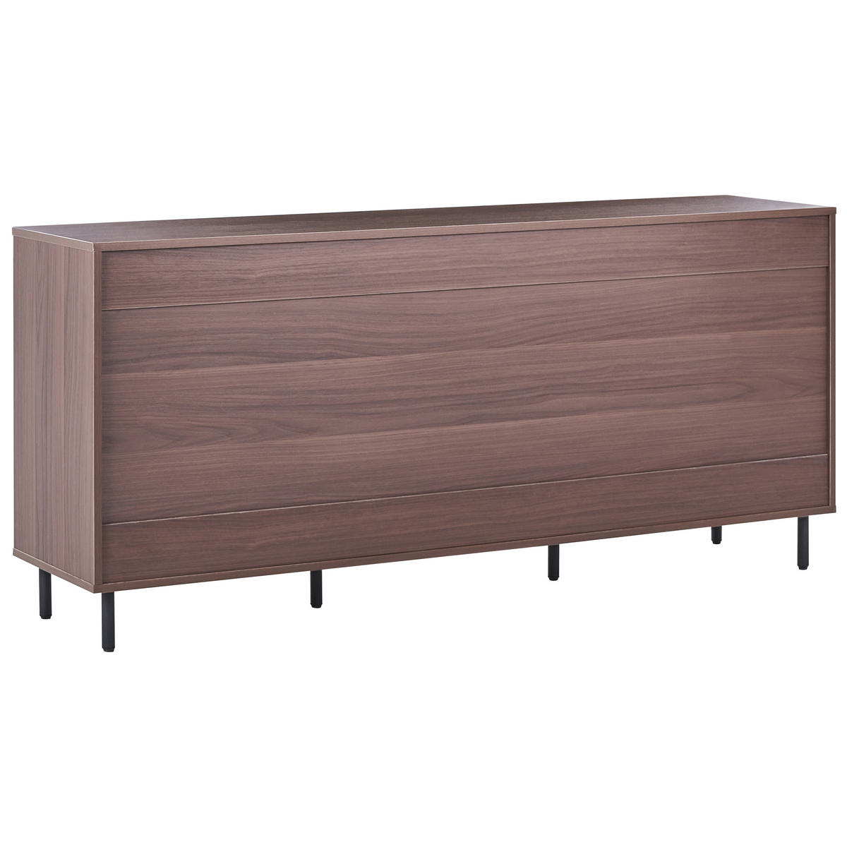 SKŘÍŇ Tmavě hnědá Nikea - tmavě hnědá, kompozitní dřevo (165/75/40cm) - Beliani