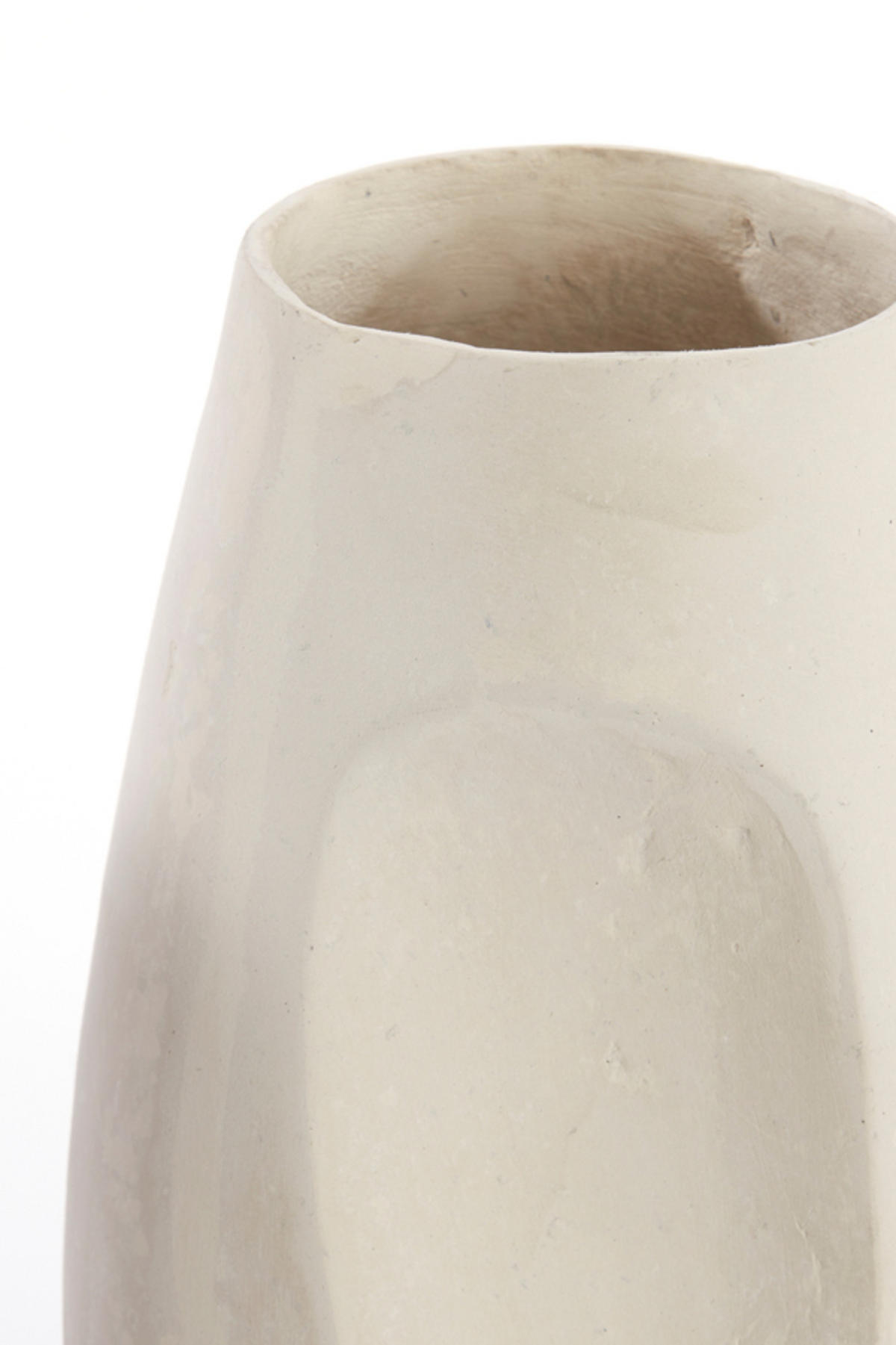 VASE Gesicht Weiß Ø18/29,5 cm - Weiß, Papier (29.5cm) - Light & Living